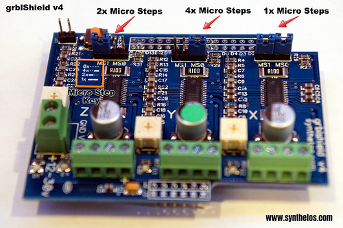 Arduino Grbl Sheild Jumper Settings