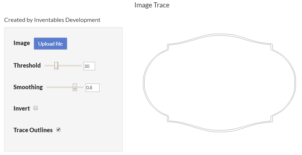 Image Trace converting one line into two? Easel Inventables