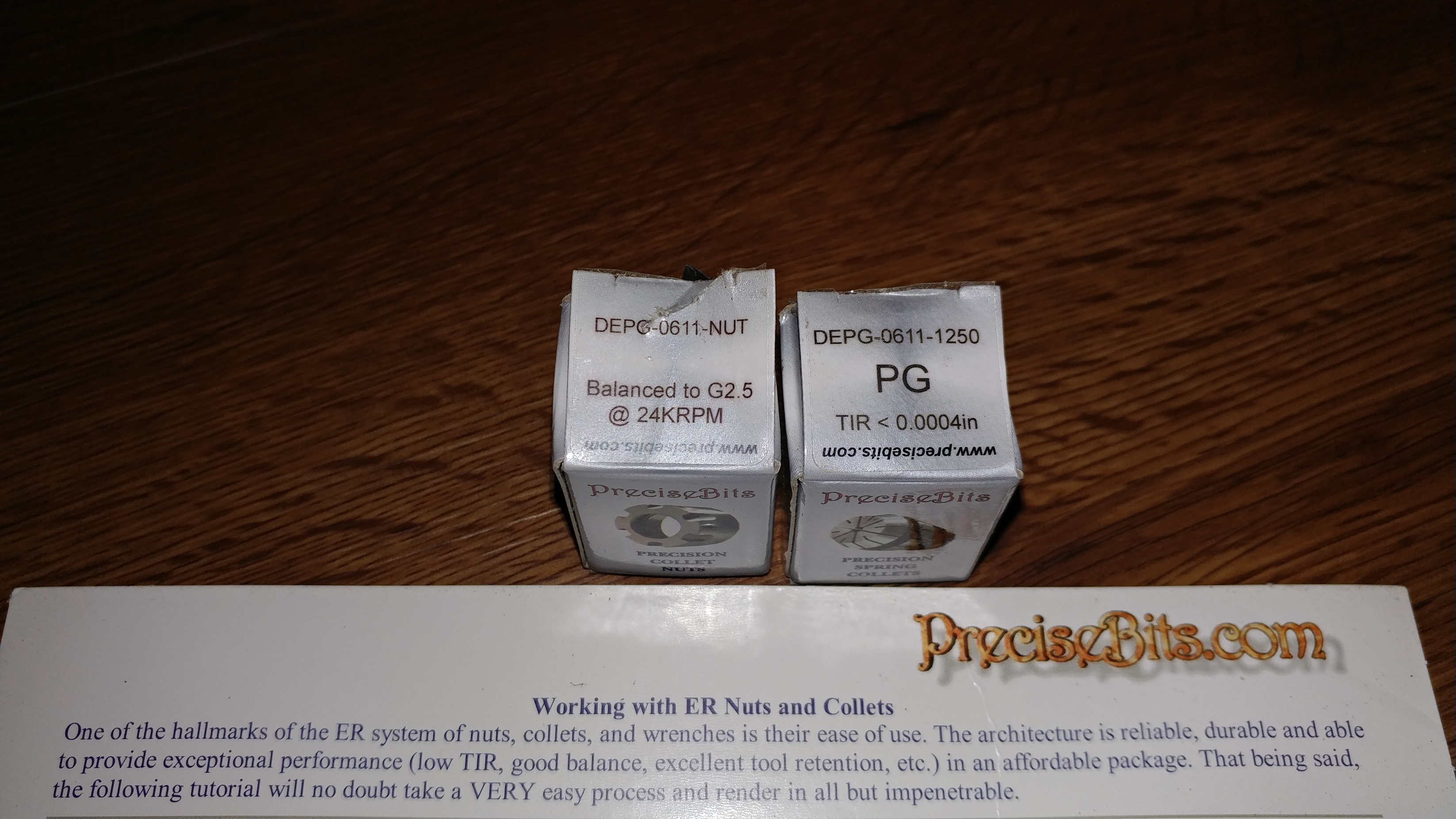 Precise Bits Dewalt 611 Collet Kit DEPG061184KIT Brand New